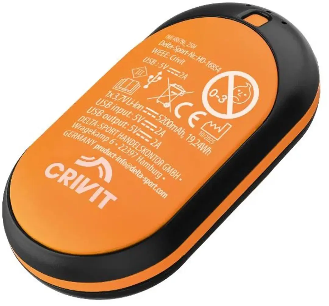 CRIVIT Outdoor Handwarmer Oplaadbaar