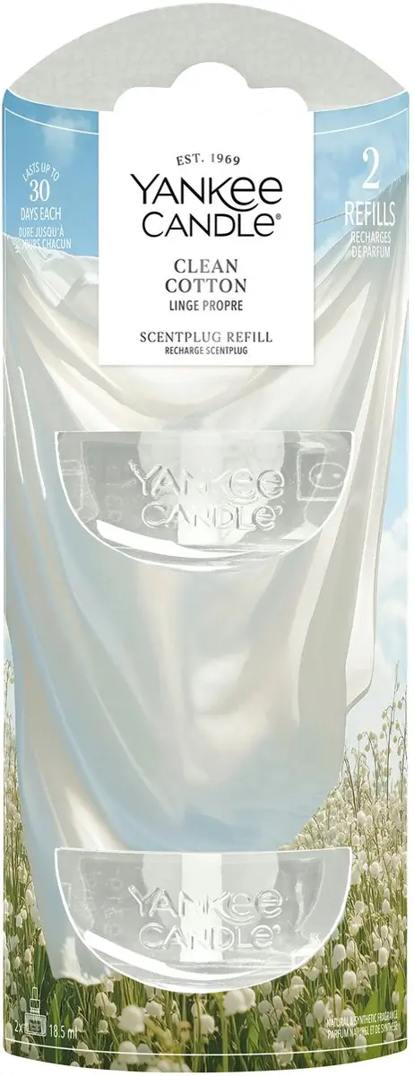 Yankee Candle Clean Cotton Elektrische Diffuser Navulling