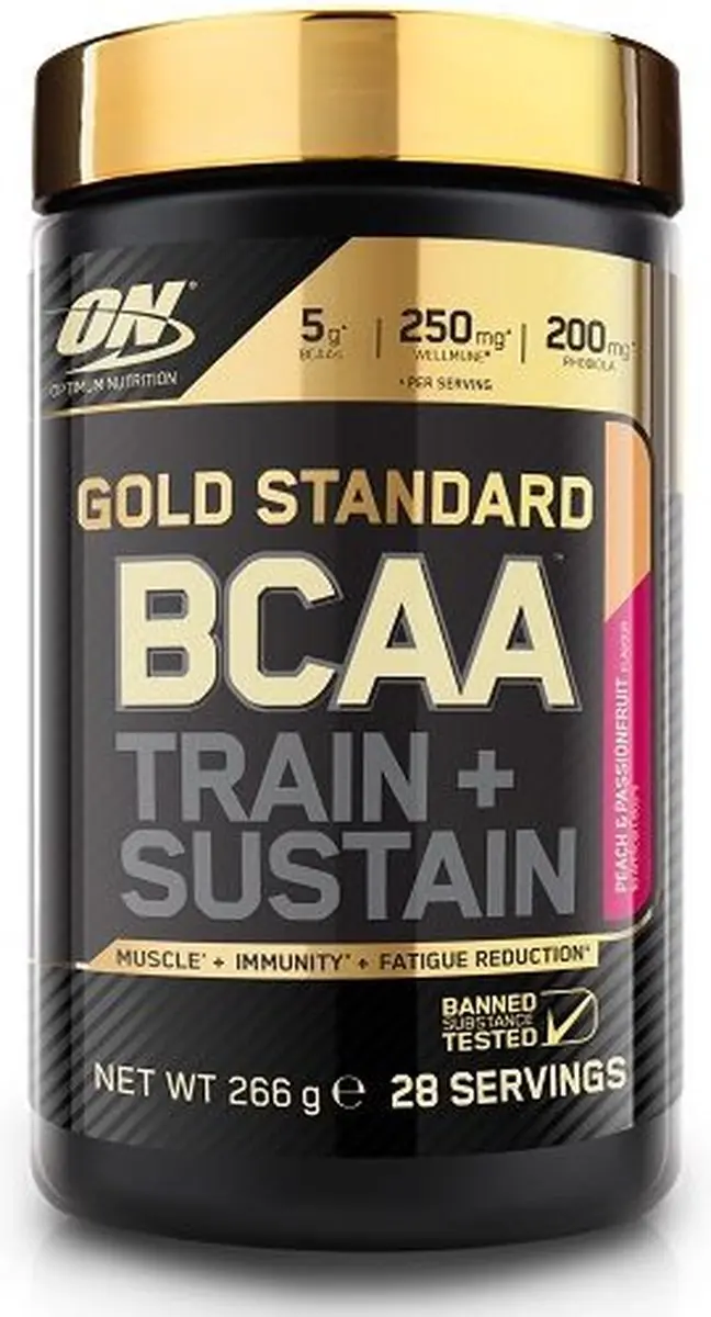 Optimum Nutrition Gold Standard BCAA 266g - Peach & Passion Fruit - afbeelding 6 van 6