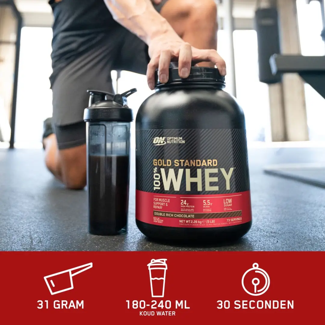 Optimum Nutrition Gold Standard 100% Whey Eiwitpoeder - 908g - 28 Porties - White Chocolate Raspberry