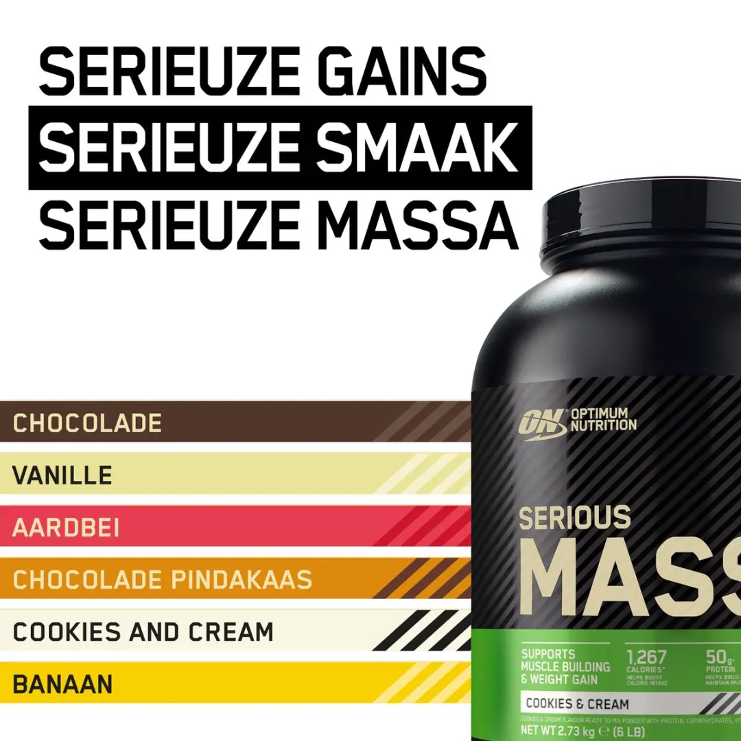 Optimum Nutrition Serious Mass Mass Gainer 2727g - Cookies & Cream