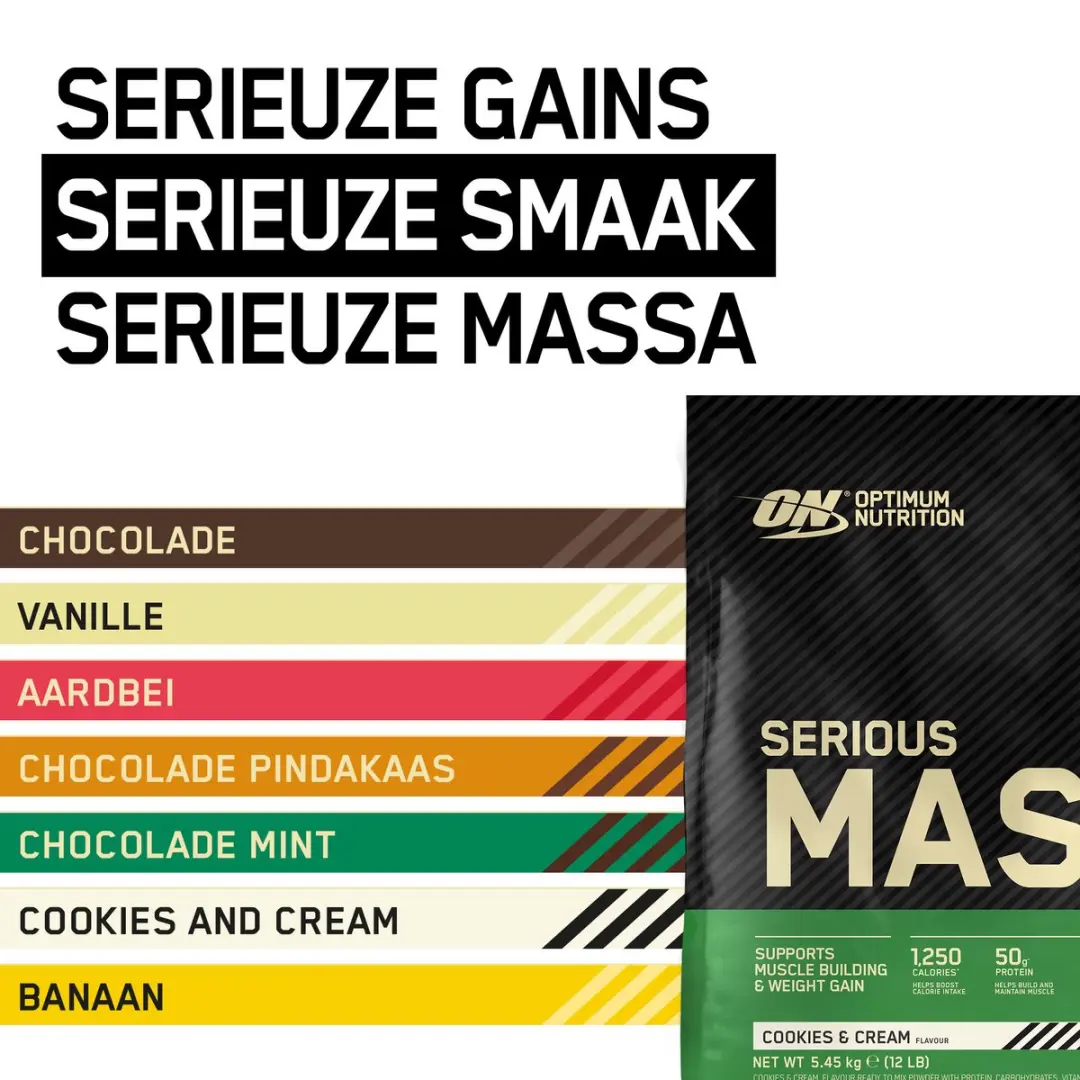 Optimum Nutrition Serious Mass Weight Gainer 5450g - 32 Scoops