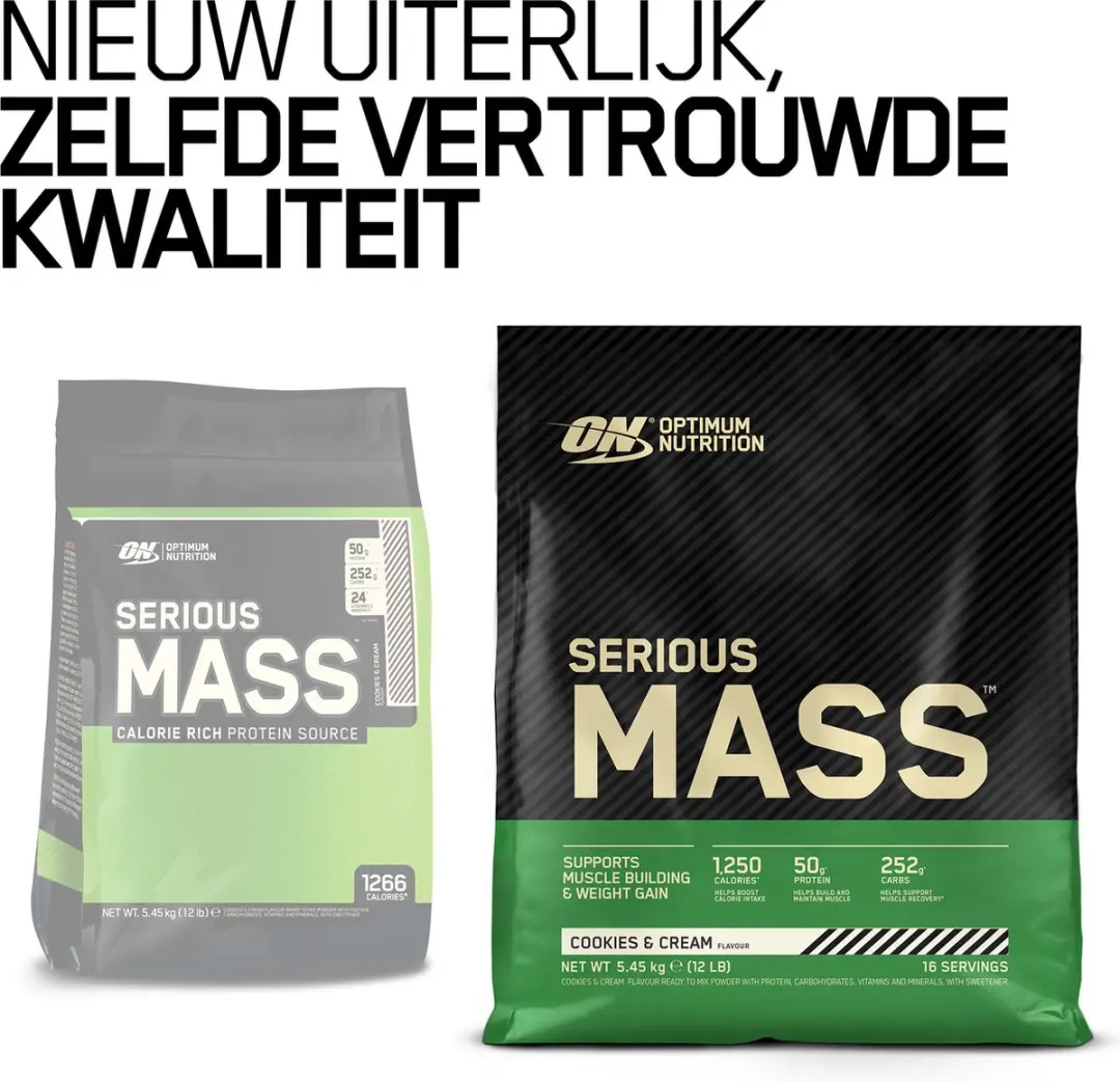 Optimum Nutrition Serious Mass Weight Gainer 5450g - 32 Scoops