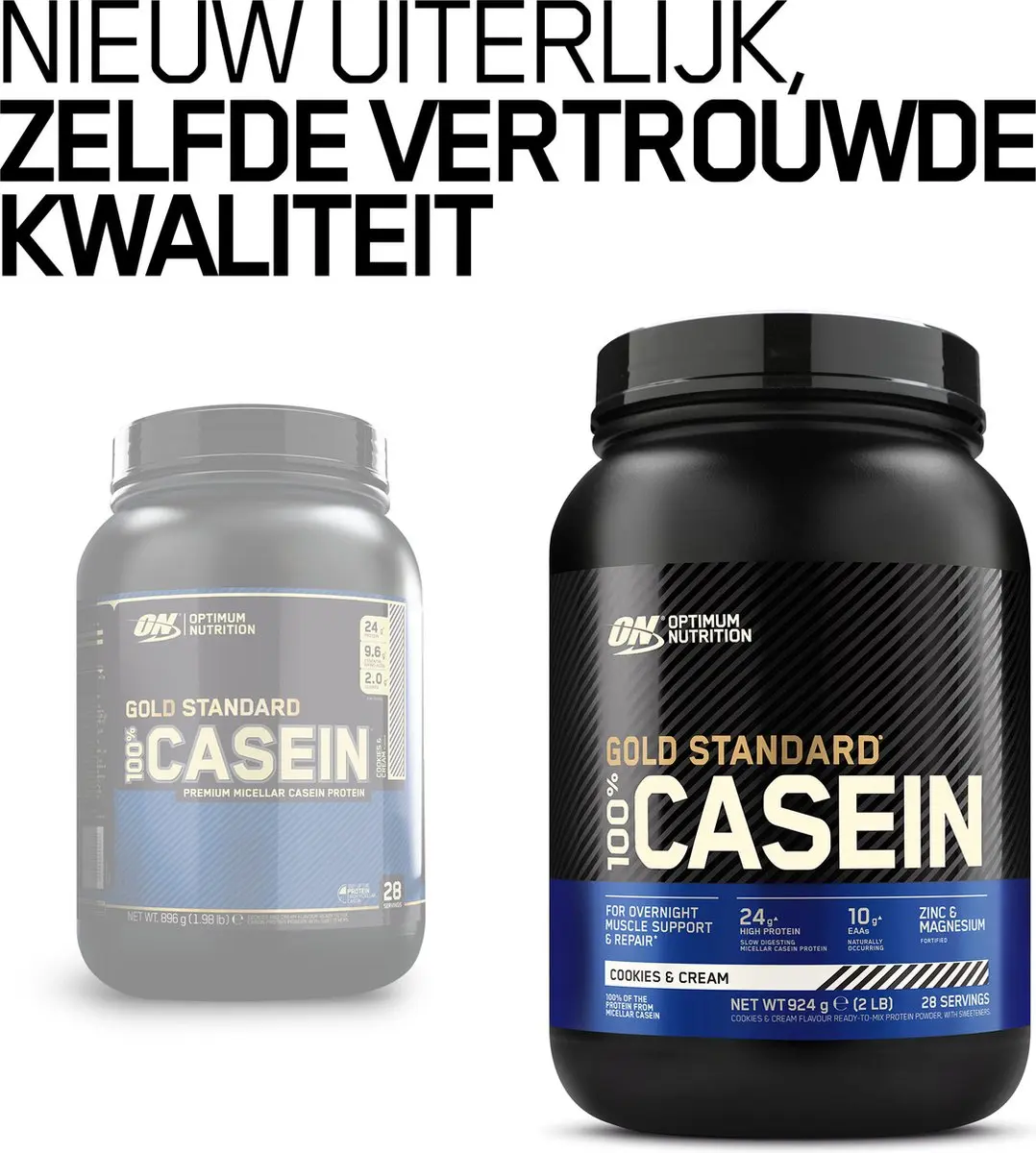 Optimum Nutrition Gold Standard 100% Caseïne - Cookies & Cream 924g