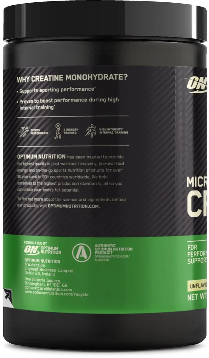 Optimum Nutrition Micronized Creatine Monohydraat 634g