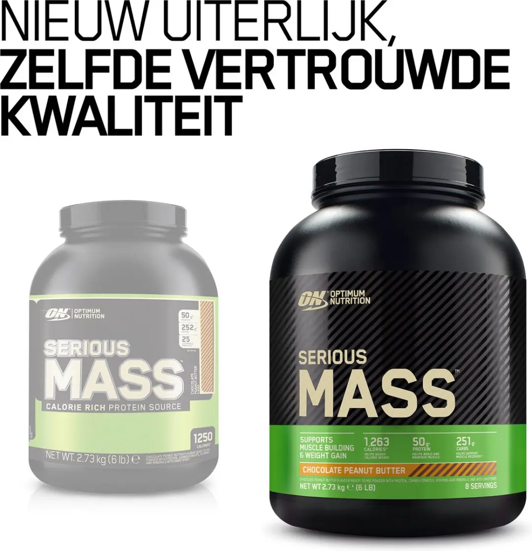 Optimum Nutrition Serious Mass Weight Gainer 2727g - 16 Scoops
