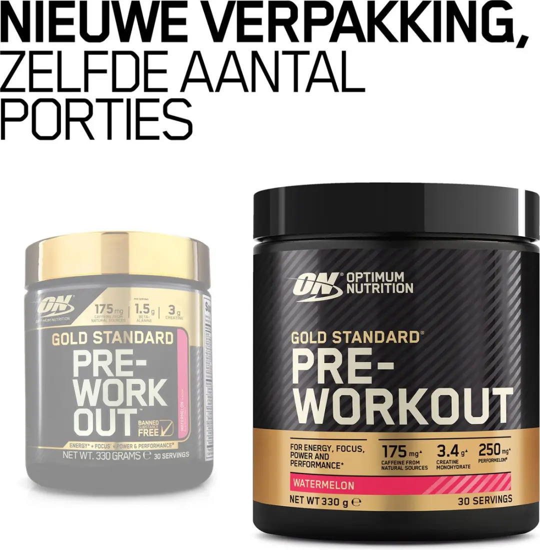 Optimum Nutrition Gold Standard Pre-Workout Watermelon 330g - 30 Doseringen