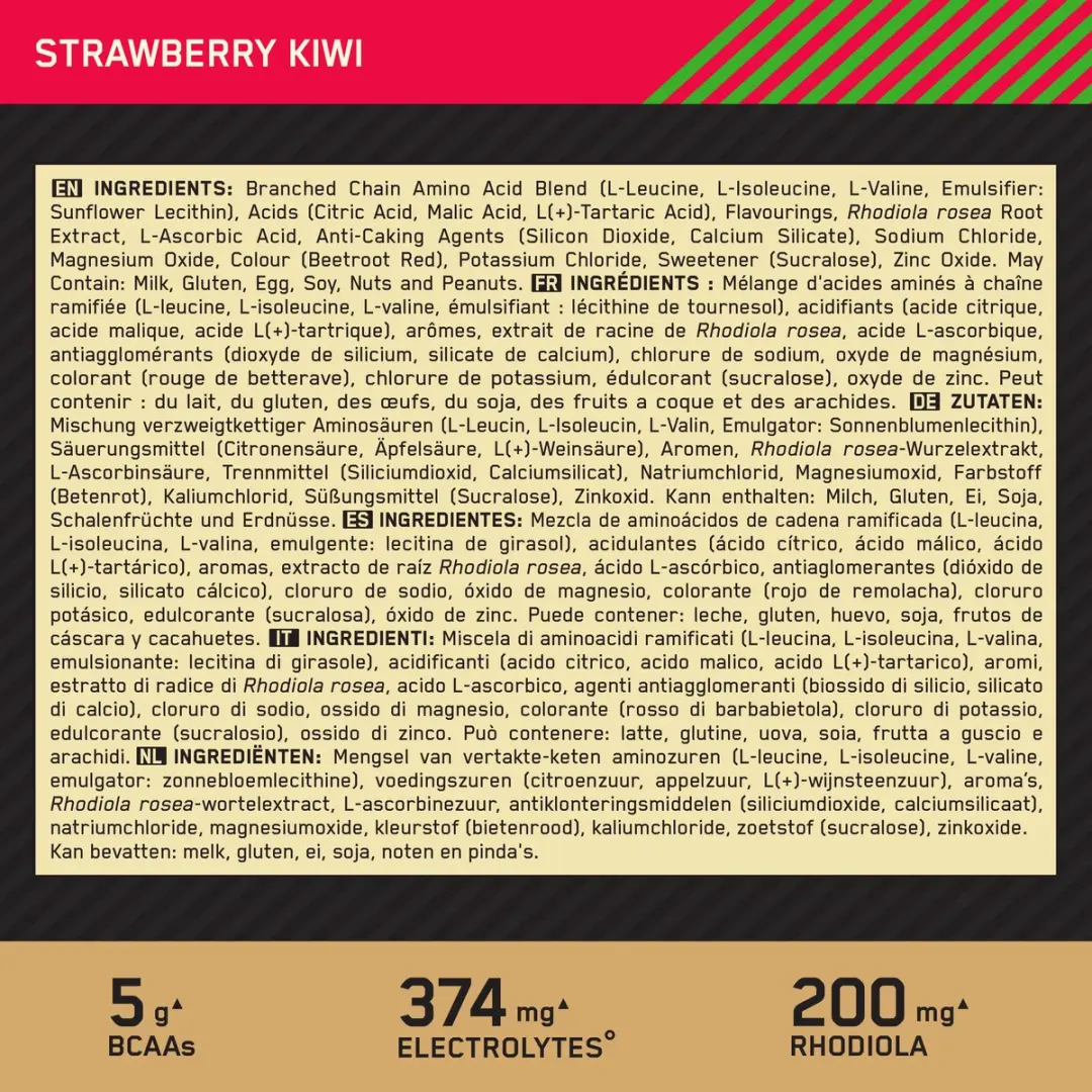 Optimum Nutrition Gold Standard BCAA - 266g - Aardbei-Kiwi