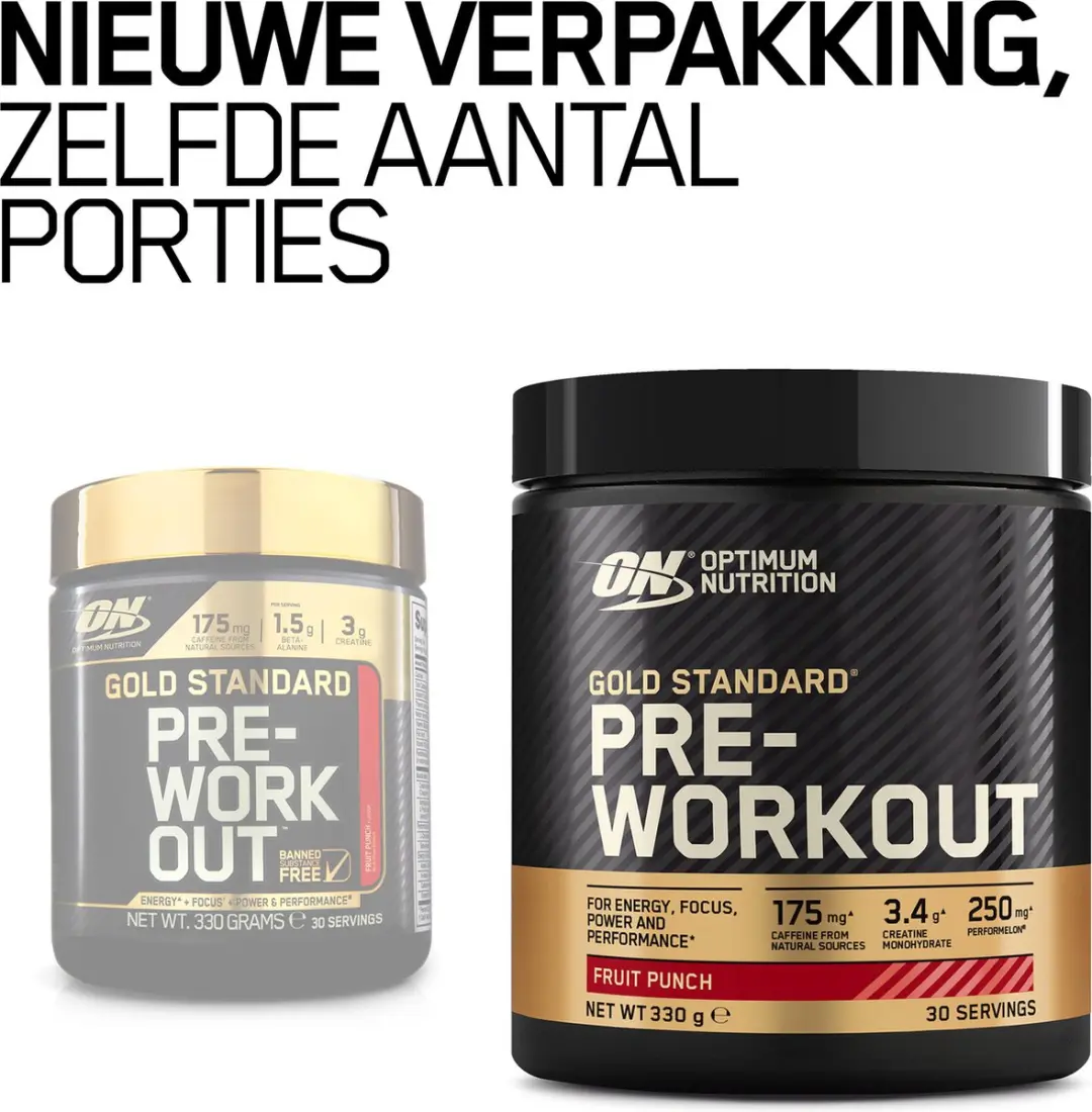 Optimum Nutrition Gold Standard Pre-Workout Fruit Punch 330g