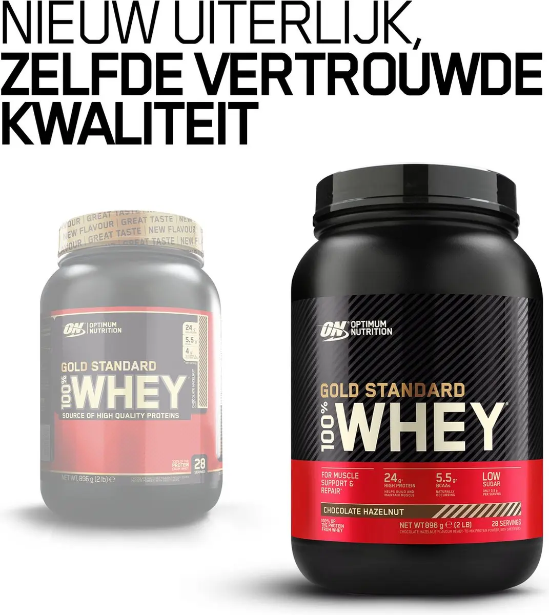 Optimum Nutrition Gold Standard 100% Whey Chocolate Hazelnut - 908g