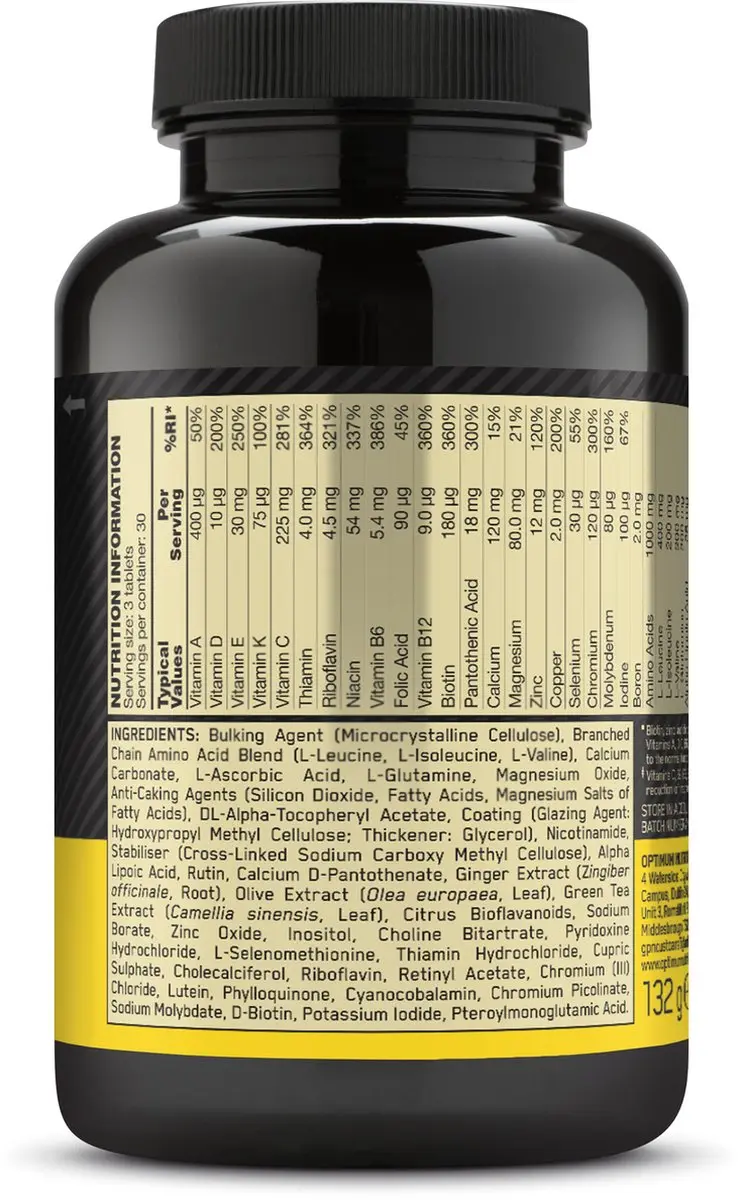 Optimum Nutrition Opti-Men Multivitamine 90 Capsules