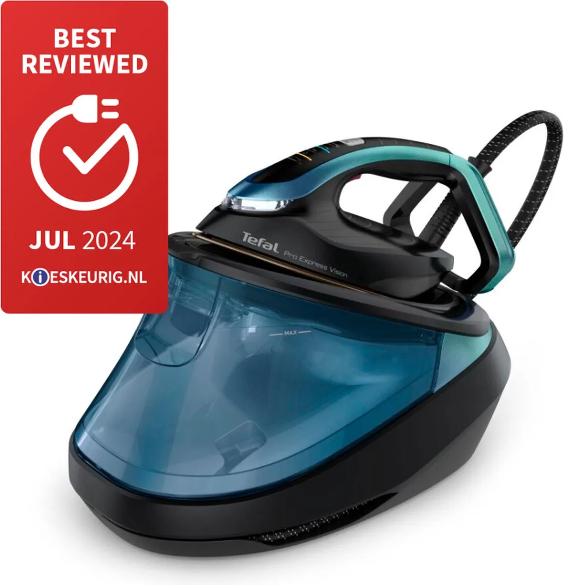 Tefal Pro Express Vision GV9822 Stoomgenerator - 9 Bar - 180 g/min