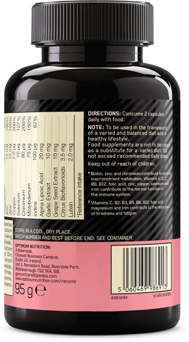 Optimum Nutrition Opti-Women Multivitamine - 120 Capsules