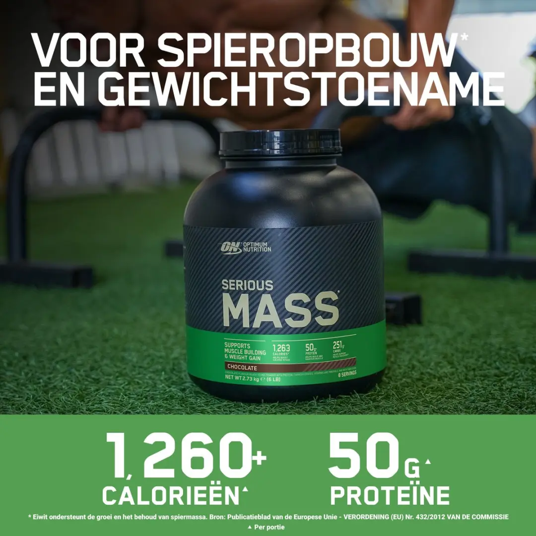 Optimum Nutrition Serious Mass Mass Gainer 2724g - 16 Scoops - Aardbei