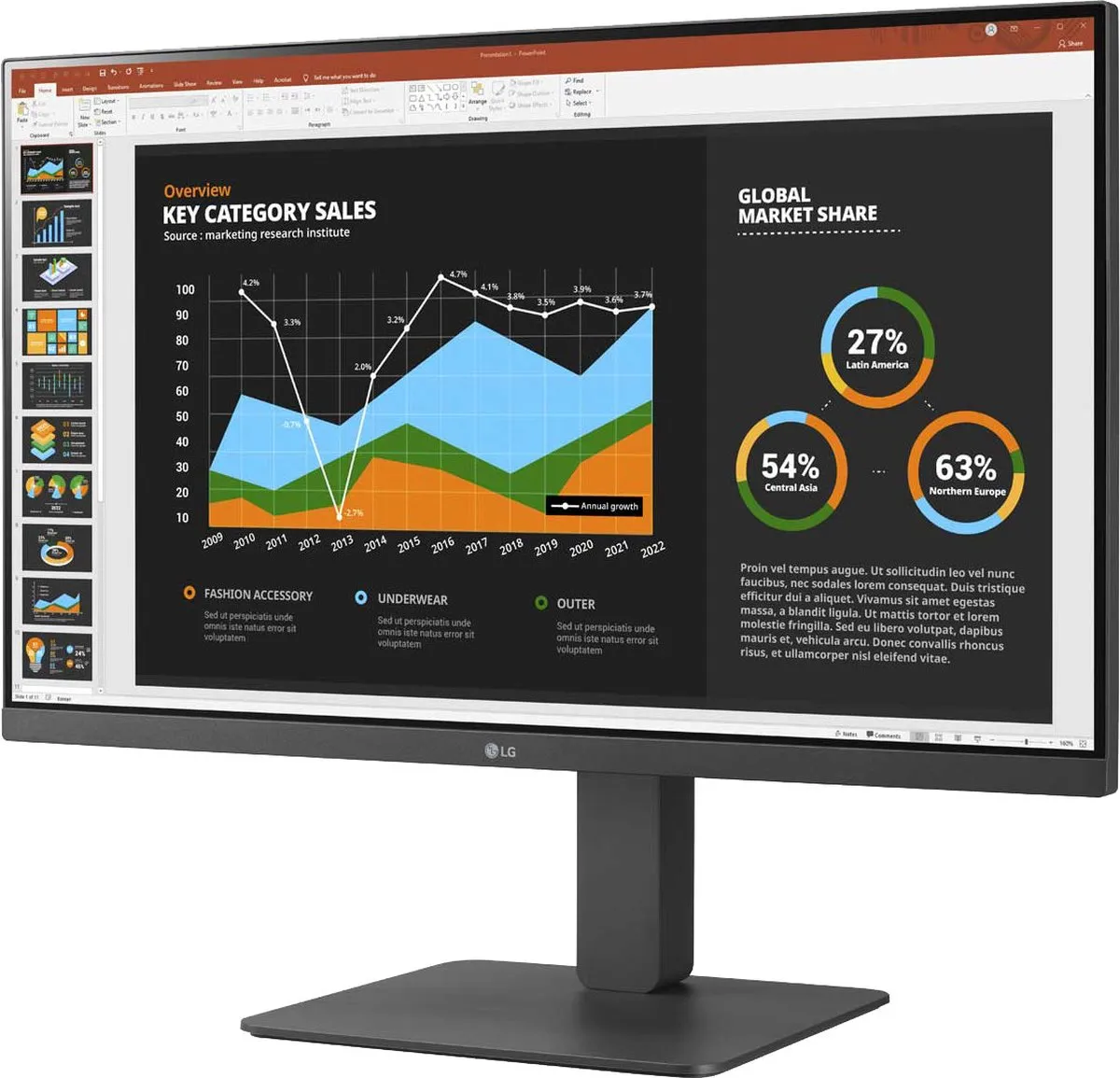 LG 27BR650B-C LED Monitor 27" - 1x USB-C, 1x USB 3.0 - afbeelding 6 van 6