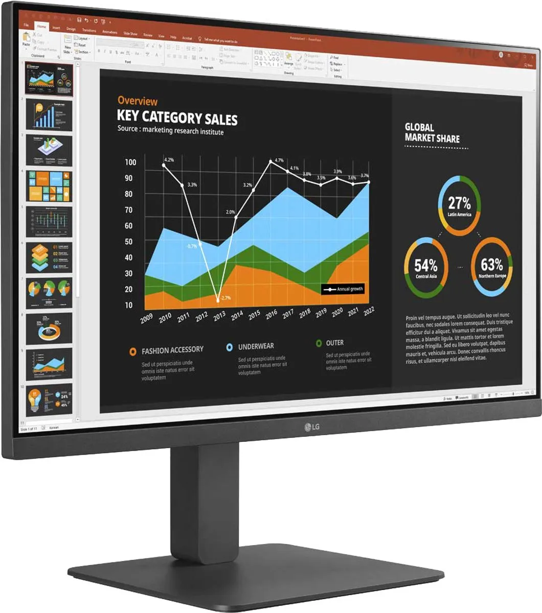 LG 27BR650B-C LED Monitor 27" - 1x USB-C, 1x USB 3.0
