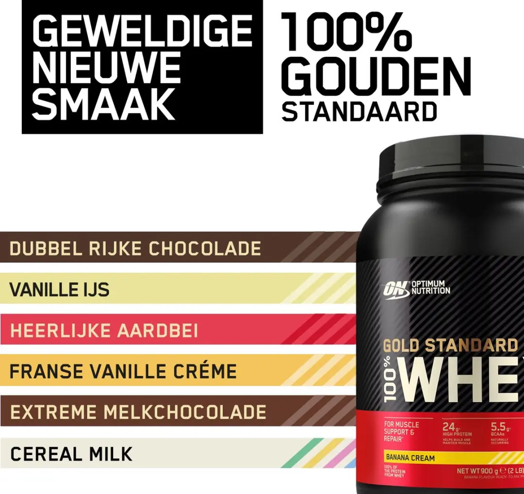 Optimum Nutrition Gold Standard 100% Whey Protein - Banana Cream 908g
