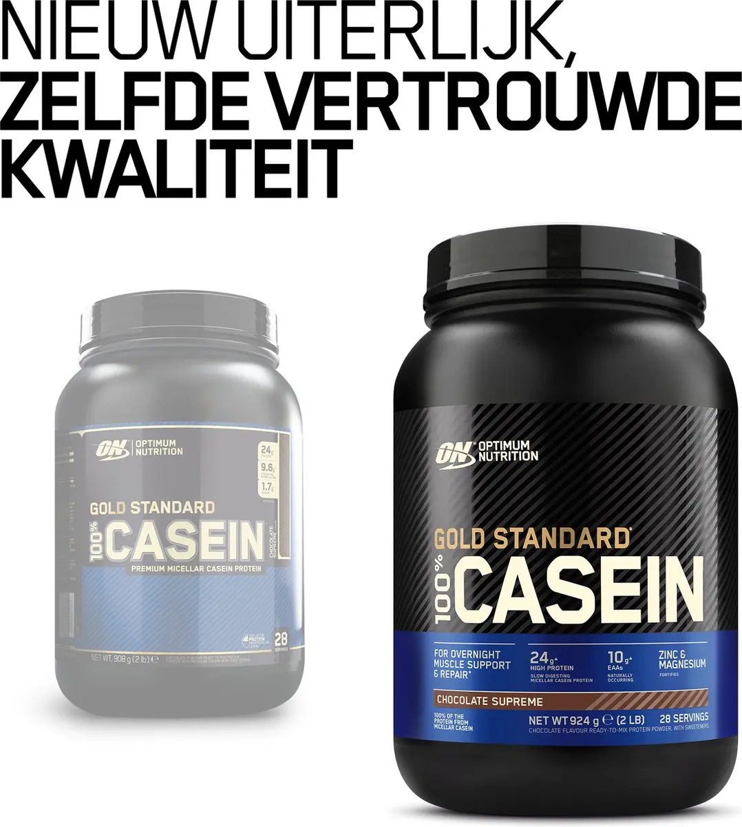 Optimum Nutrition Gold Standard 100% Caseïne - 908g - Chocolade