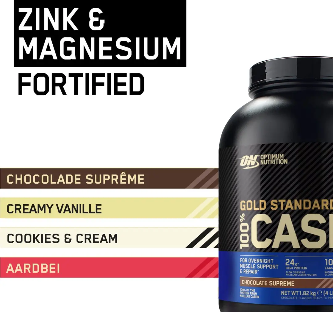 Optimum Nutrition Gold Standard 100% Caseïne - 1820g - 55 Porties - Chocolade