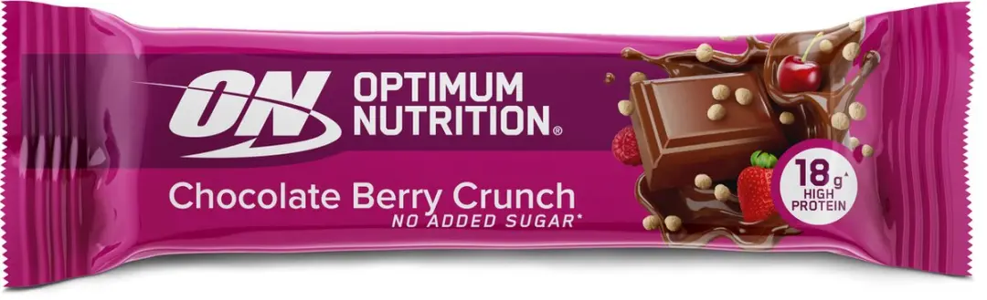 Optimum Nutrition Chocolate Berry Crunch Protein Bar - 12 Stuks - afbeelding 5 van 6