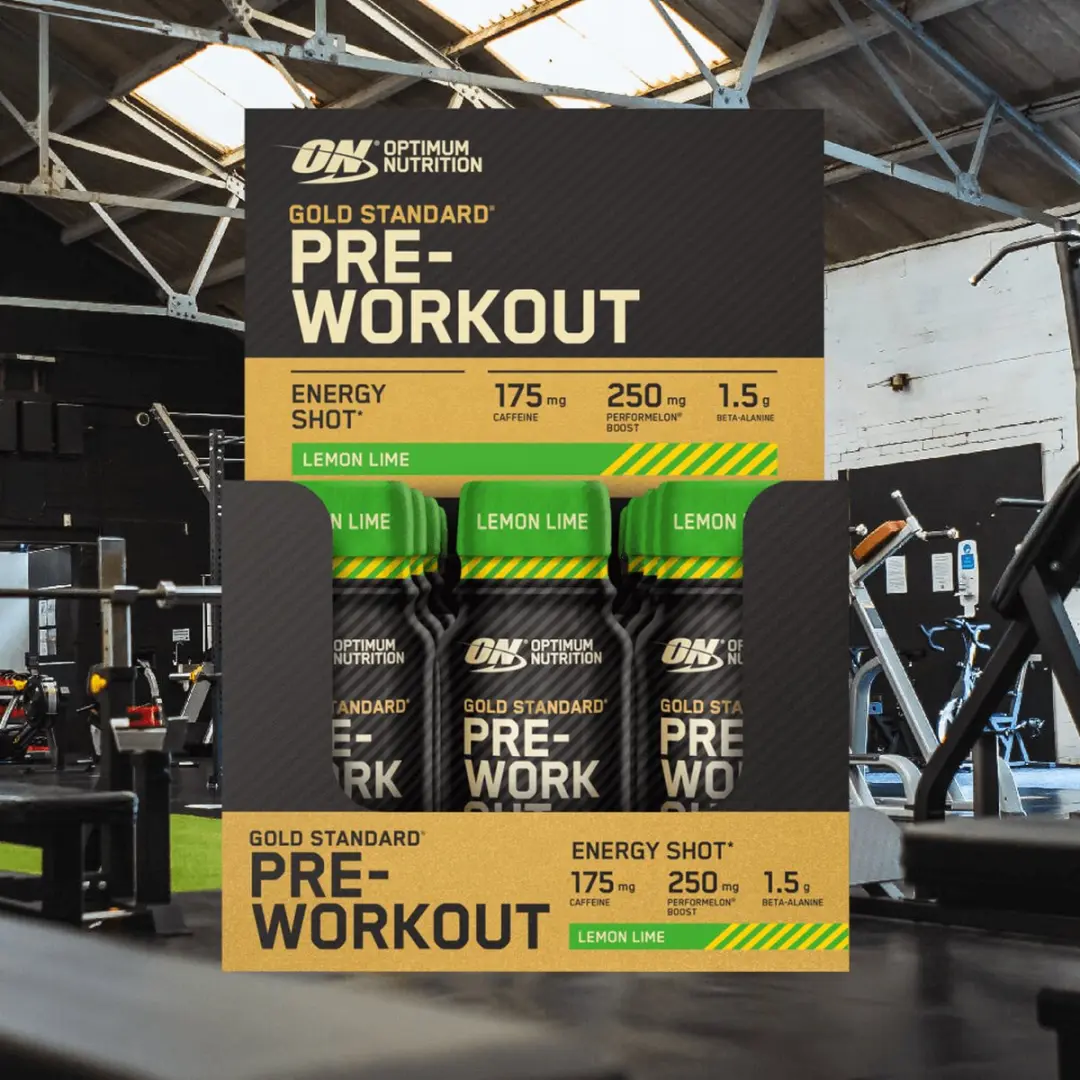 Optimum Nutrition Gold Standard Pre-Workout Shots 12x60ml - Lemon Lime - afbeelding 3 van 6