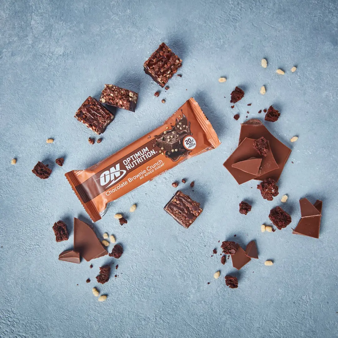 Optimum Nutrition Protein Crunch Bars Chocolade Brownie - 10 Stuks - afbeelding 2 van 6