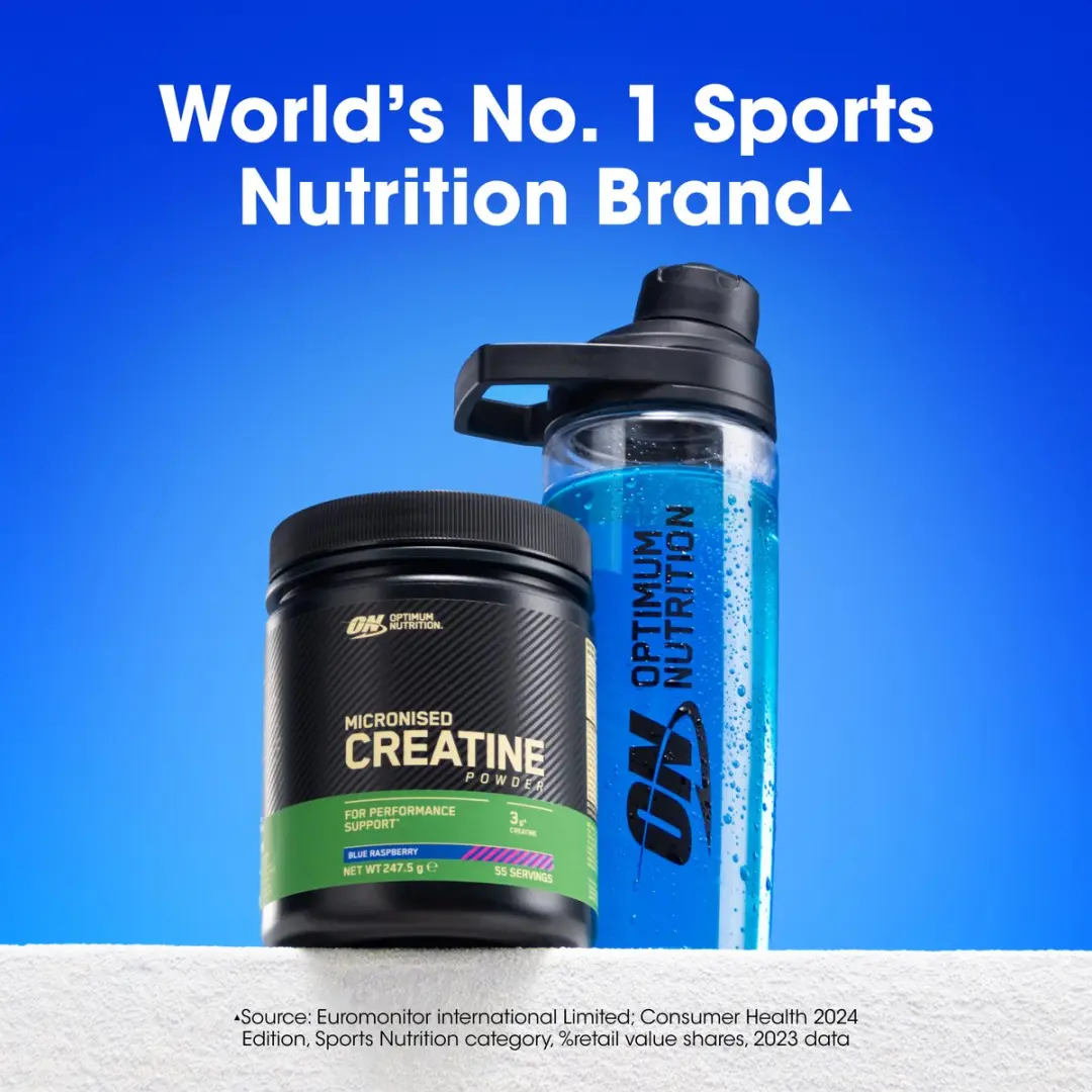 Optimum Nutrition Micronized Creatine Poeder - 247g - 55 Doseringen - Blue Raspberry