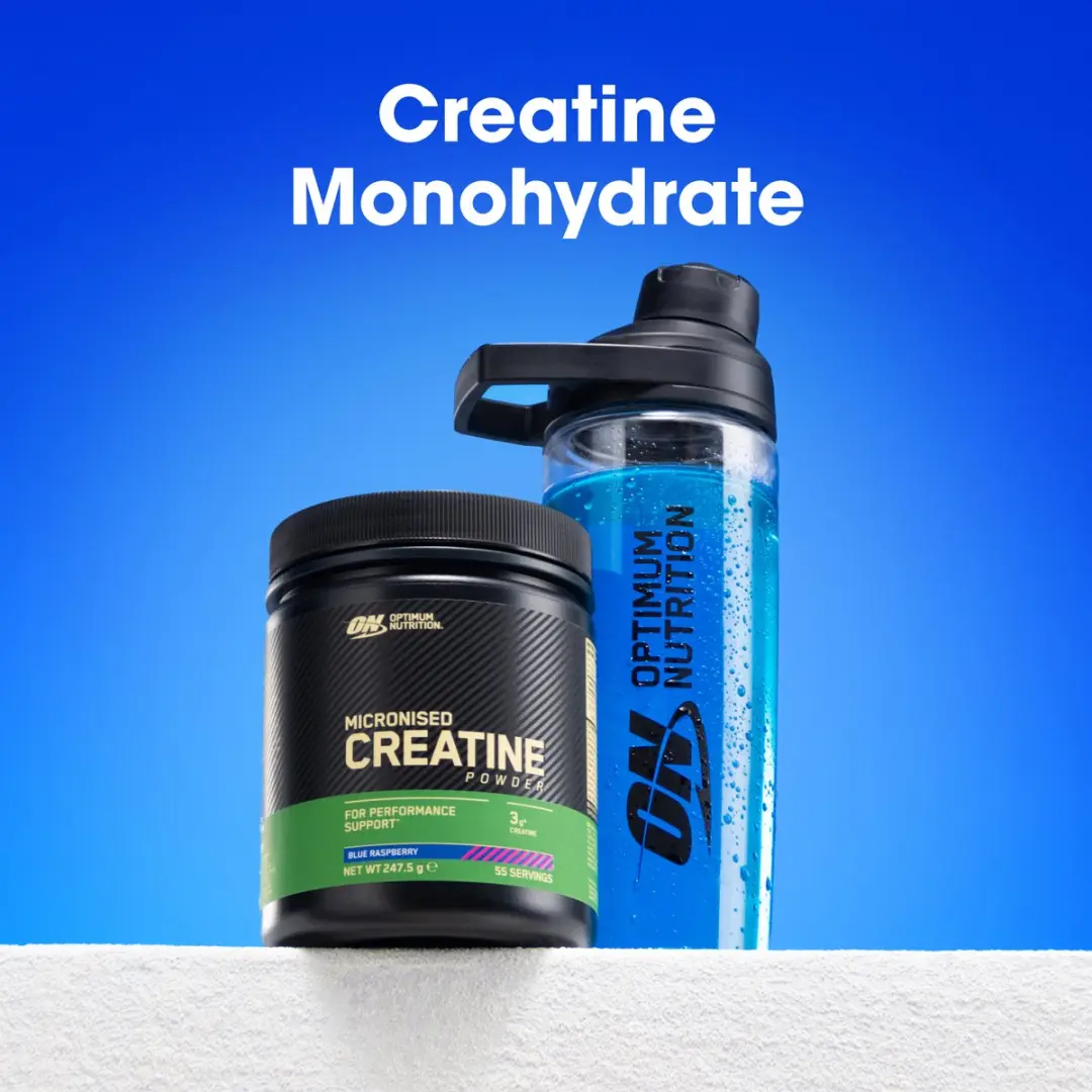Optimum Nutrition Micronized Creatine Poeder - 247g - 55 Doseringen - Blue Raspberry