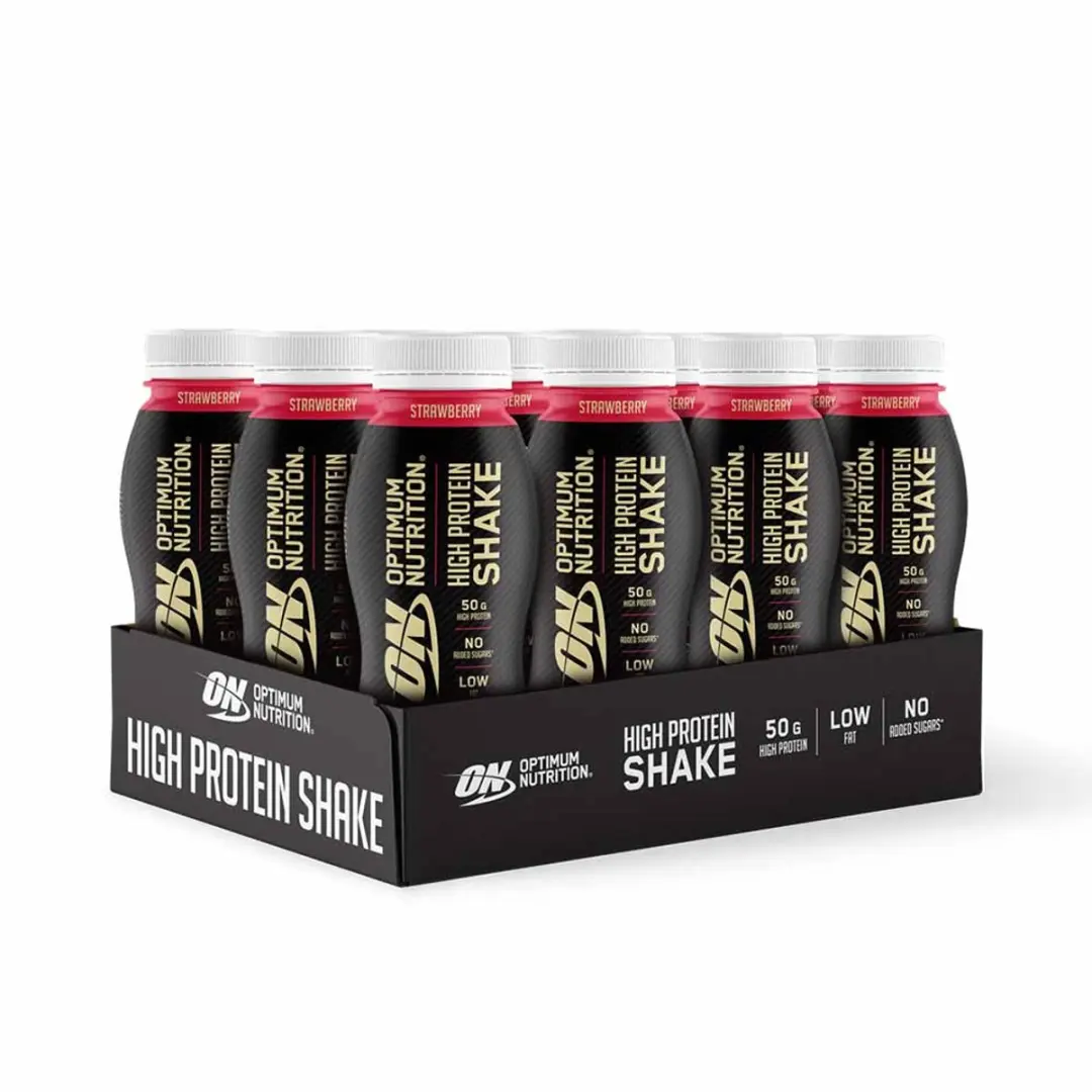 Optimum Nutrition High Protein Shake Aardbei 330ml - afbeelding 6 van 6