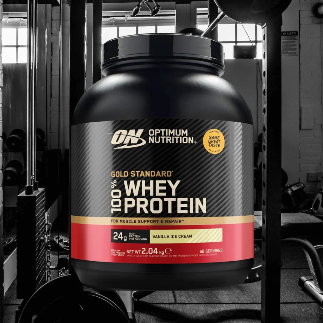 Optimum Nutrition 100% Whey Gold Standard Vanilla Ice Cream - 768g - afbeelding 6 van 6