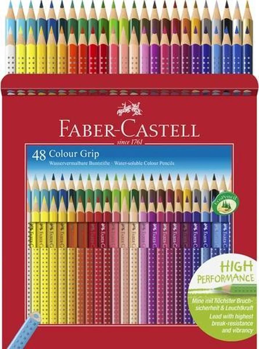 Faber-Castell Colour Grip FC-112449 Kleurpotloden - 48 Stuks - afbeelding 6 van 6