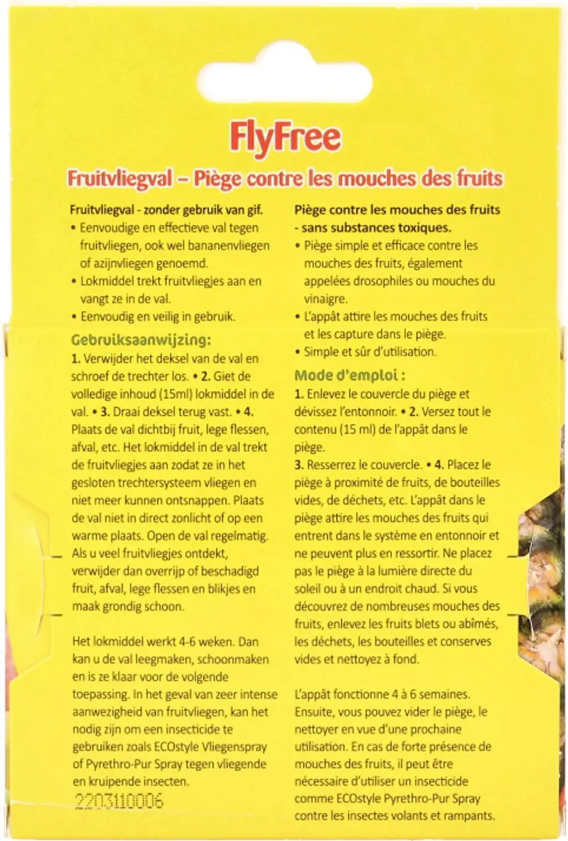 ECOstyle Fruitvliegval - 4-6 Weken - Transparant