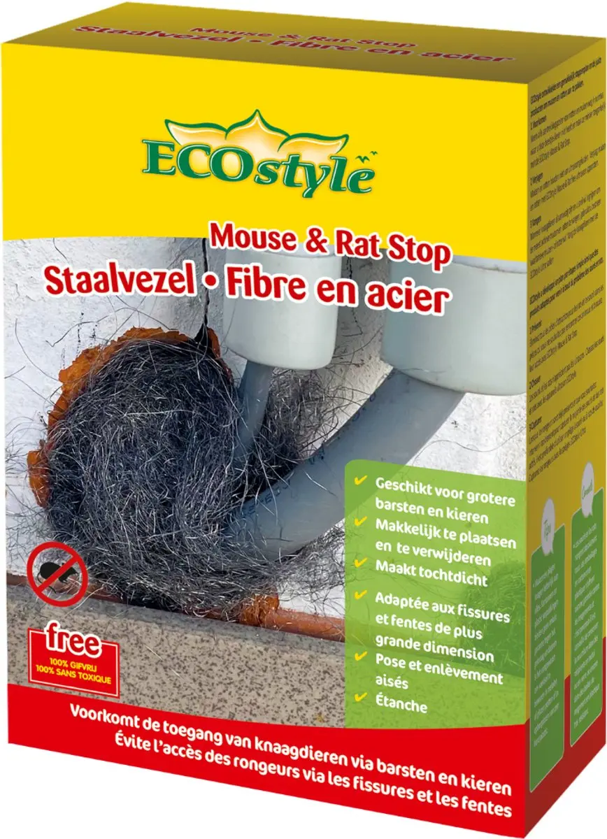 ECOstyle Mouse & Rat Stop Staalvezel