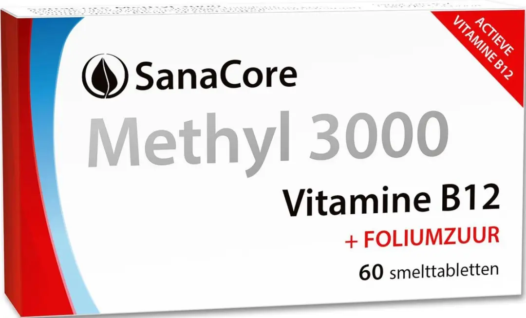 Sanacore Methyl 3000 Methylcobalamine 60 Zuigtabletten