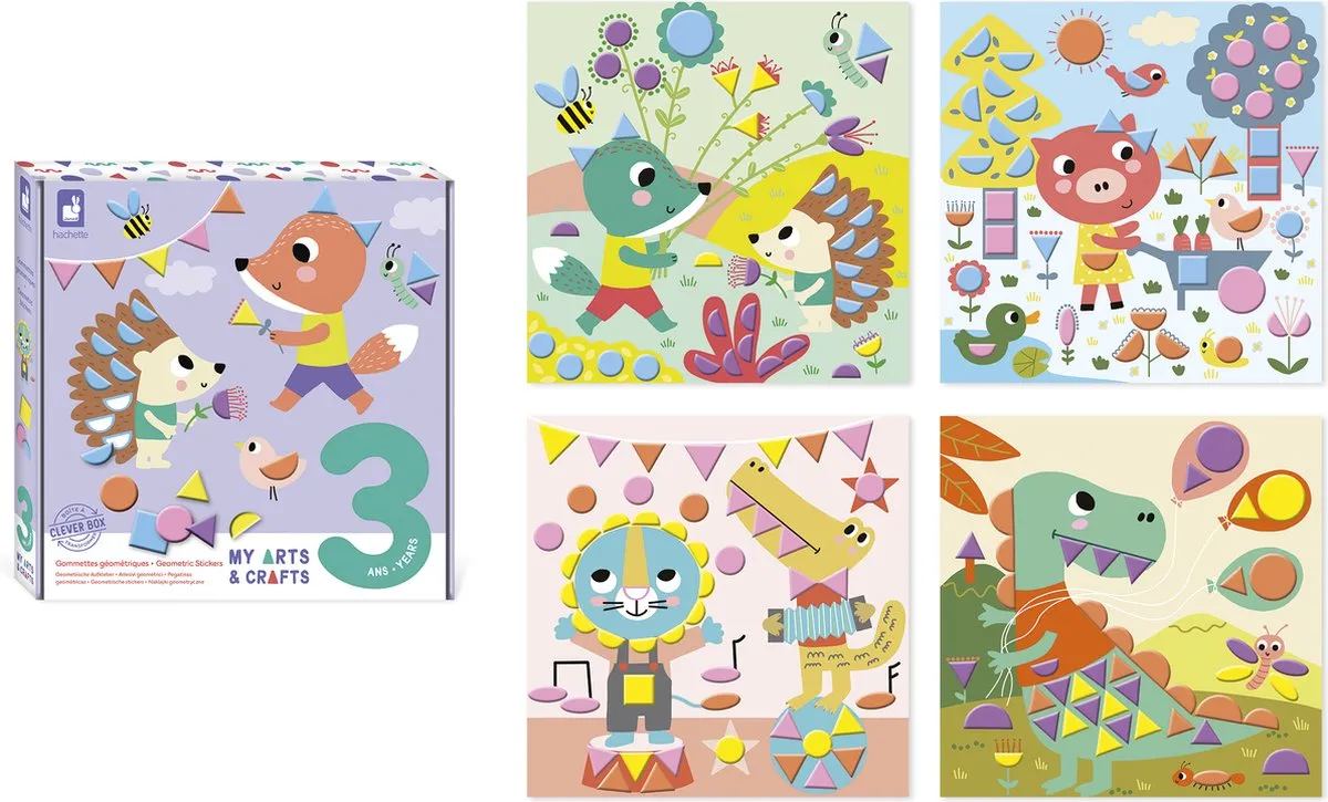 Janod My Arts & Crafts Geometrische Stickers Knutselset