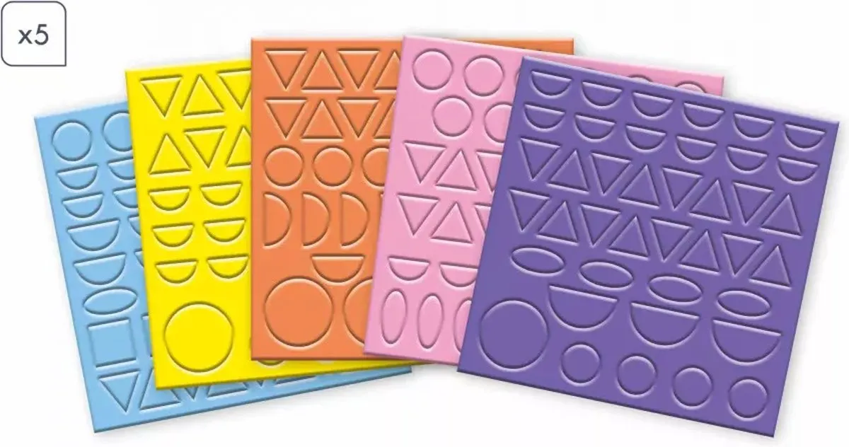 Janod My Arts & Crafts Geometrische Stickers Knutselset - Multikleur