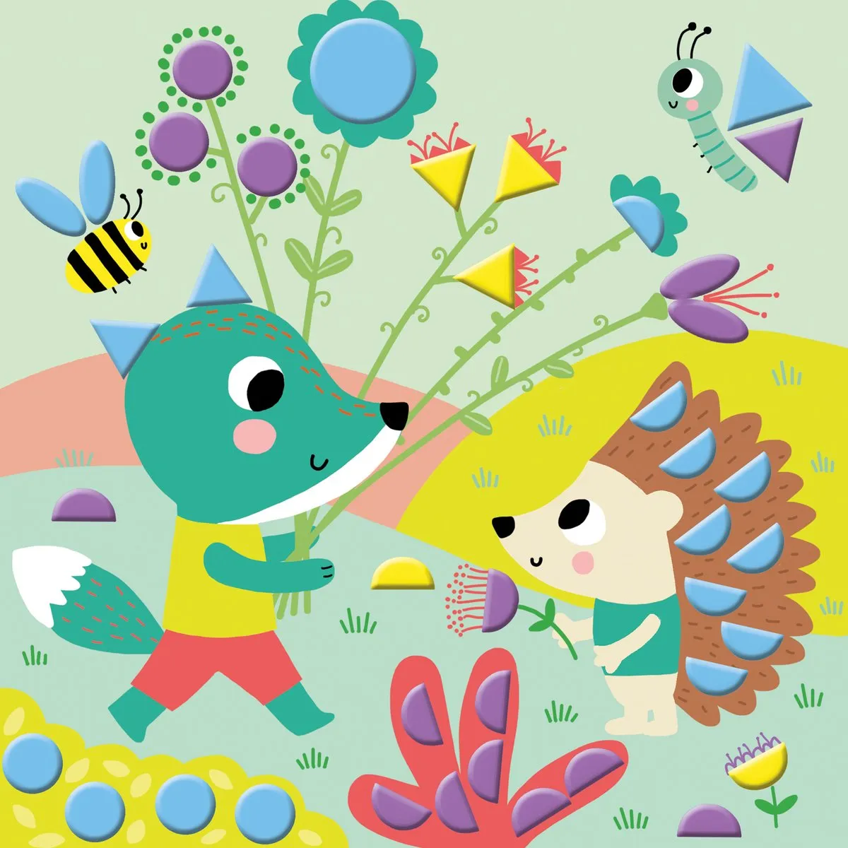 Janod My Arts & Crafts Geometrische Stickers Knutselset - Multikleur