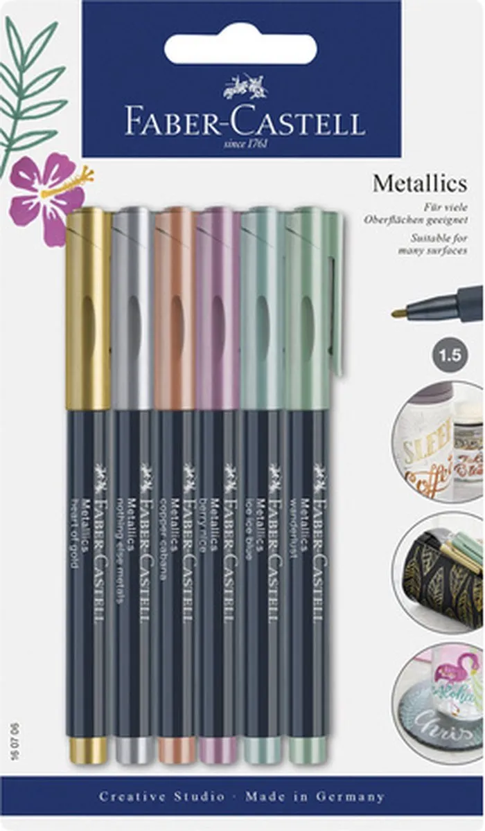 Faber-Castell Metallic Markers 1,5mm