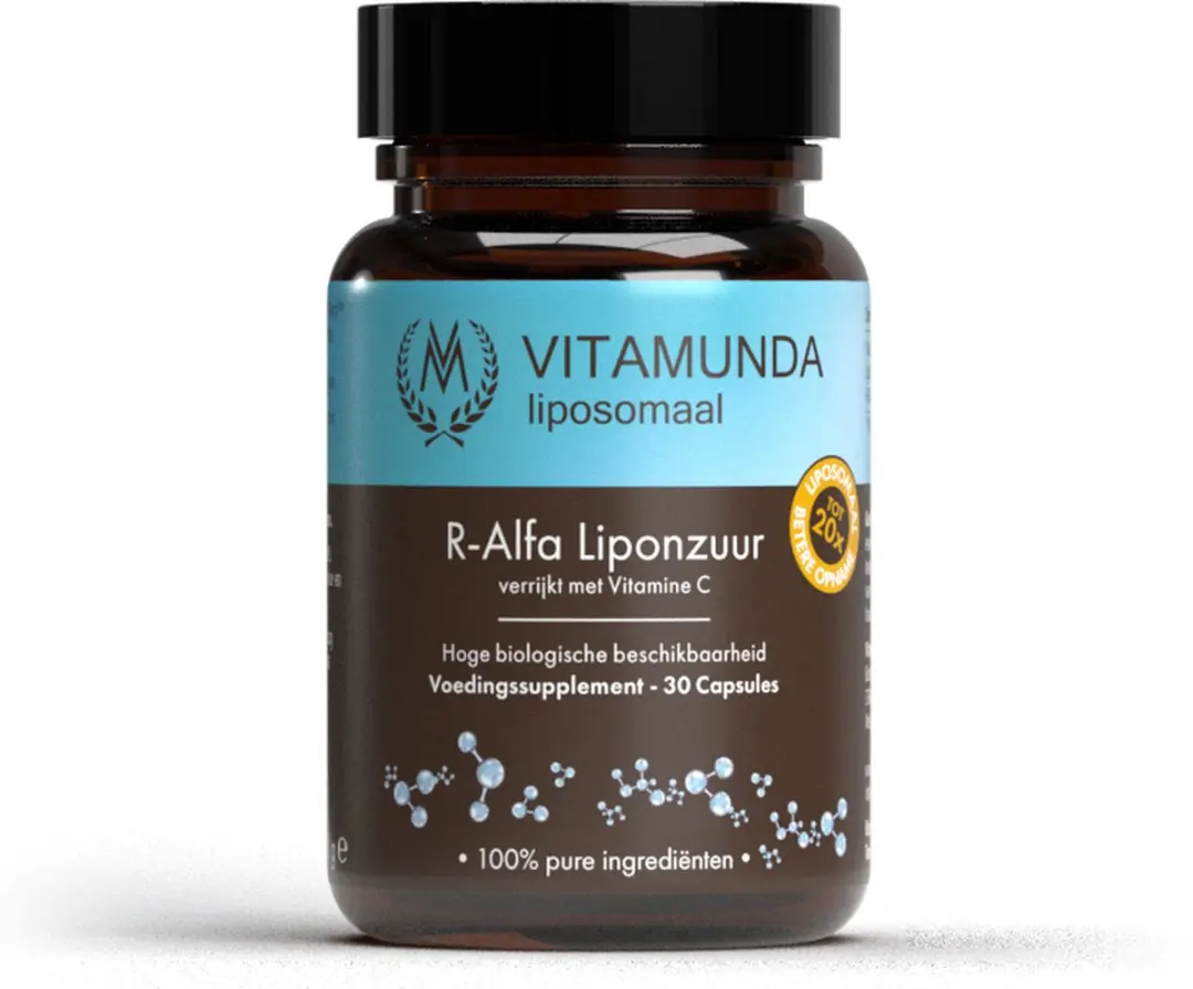 Vitamunda Liposomale R-Alfa Liponzuur 30 Capsules