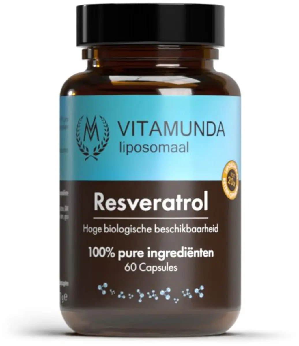 Vitamunda Liposomale Resveratrol Capsules - 60 Stuks