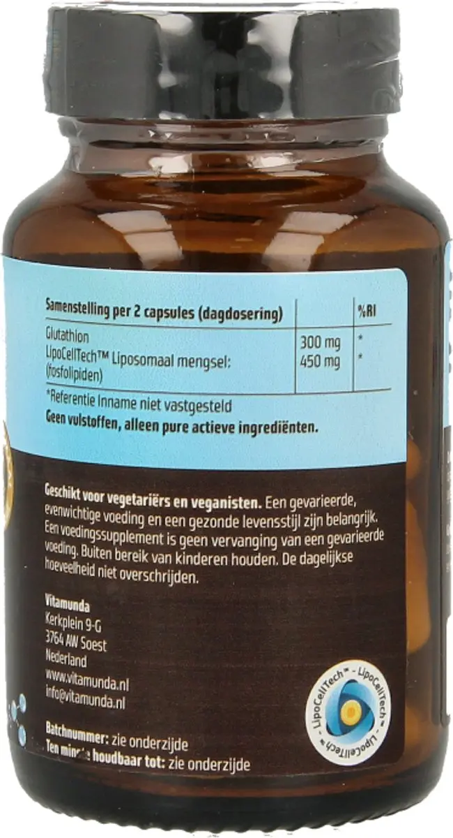 Vitamunda Liposomale Glutathion 60 Capsules