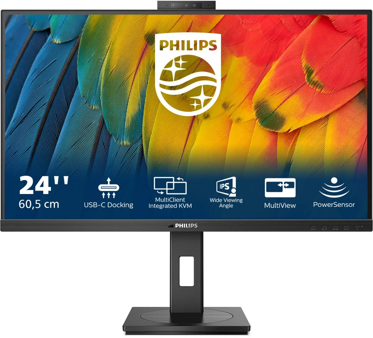Philips 5000 Series 24B1U5301H/00 Monitor 23.8" Full HD - Zwart - afbeelding 6 van 6