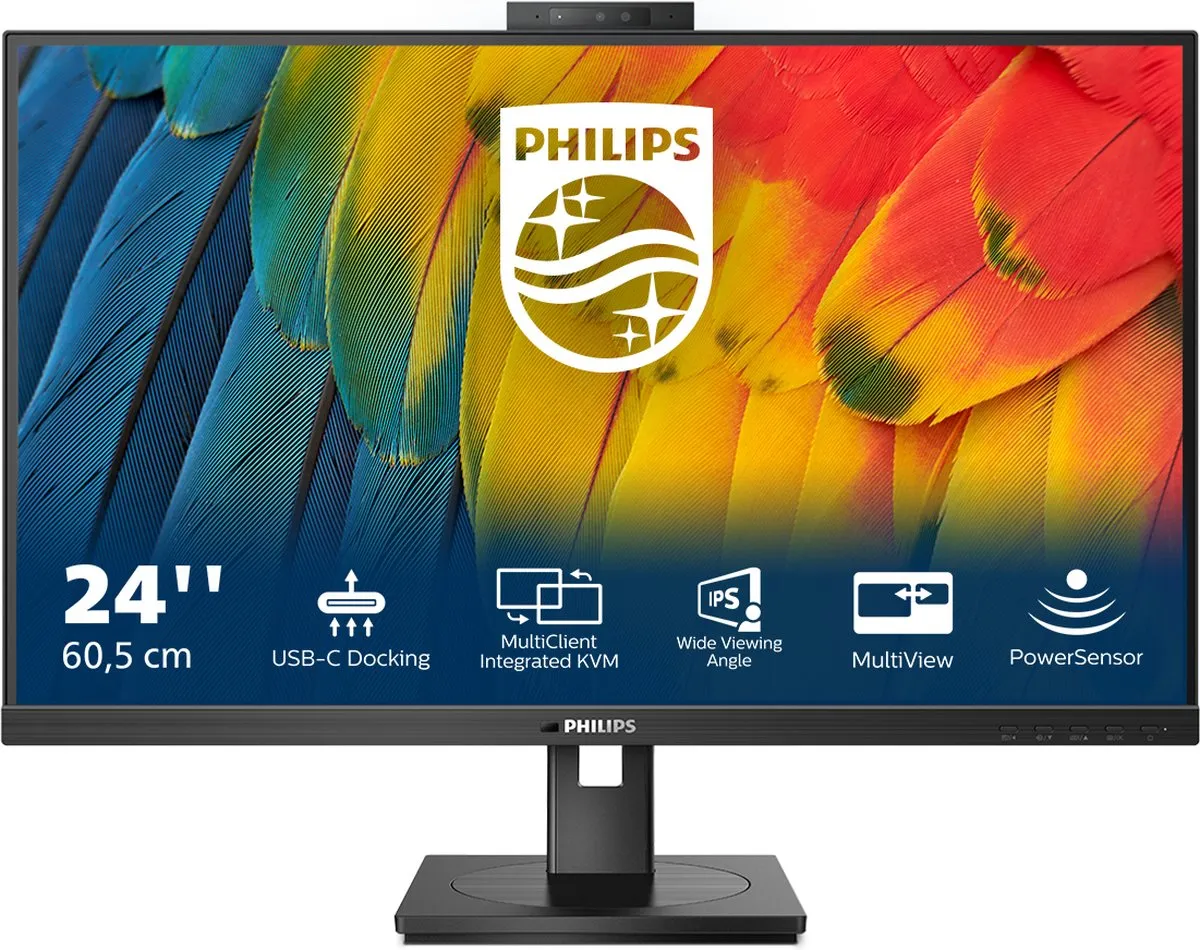 Philips 5000 Series 24B1U5301H/00 Monitor 23.8" Full HD - Zwart