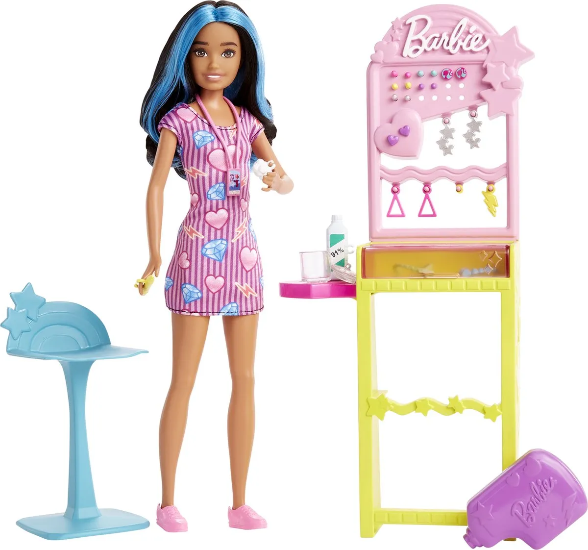 Barbie Skipper Eerste Baantjes Oorgaatjes Prikken HKD78