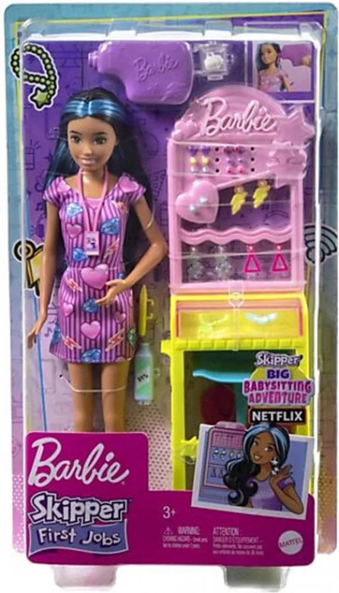 Barbie Skipper Eerste Baantjes Oorgaatjes Prikken HKD78 - Multicolor