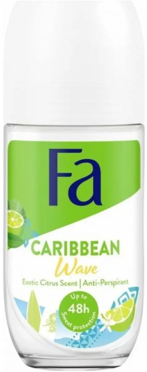Fa Deodorant Roller Lime Squeeze 50ml - 3 Stuks