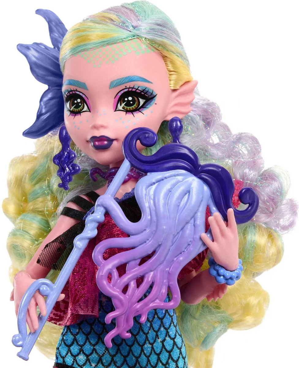 Mattel Monster High Lagoona Blue Feestjurk Pop - Roze