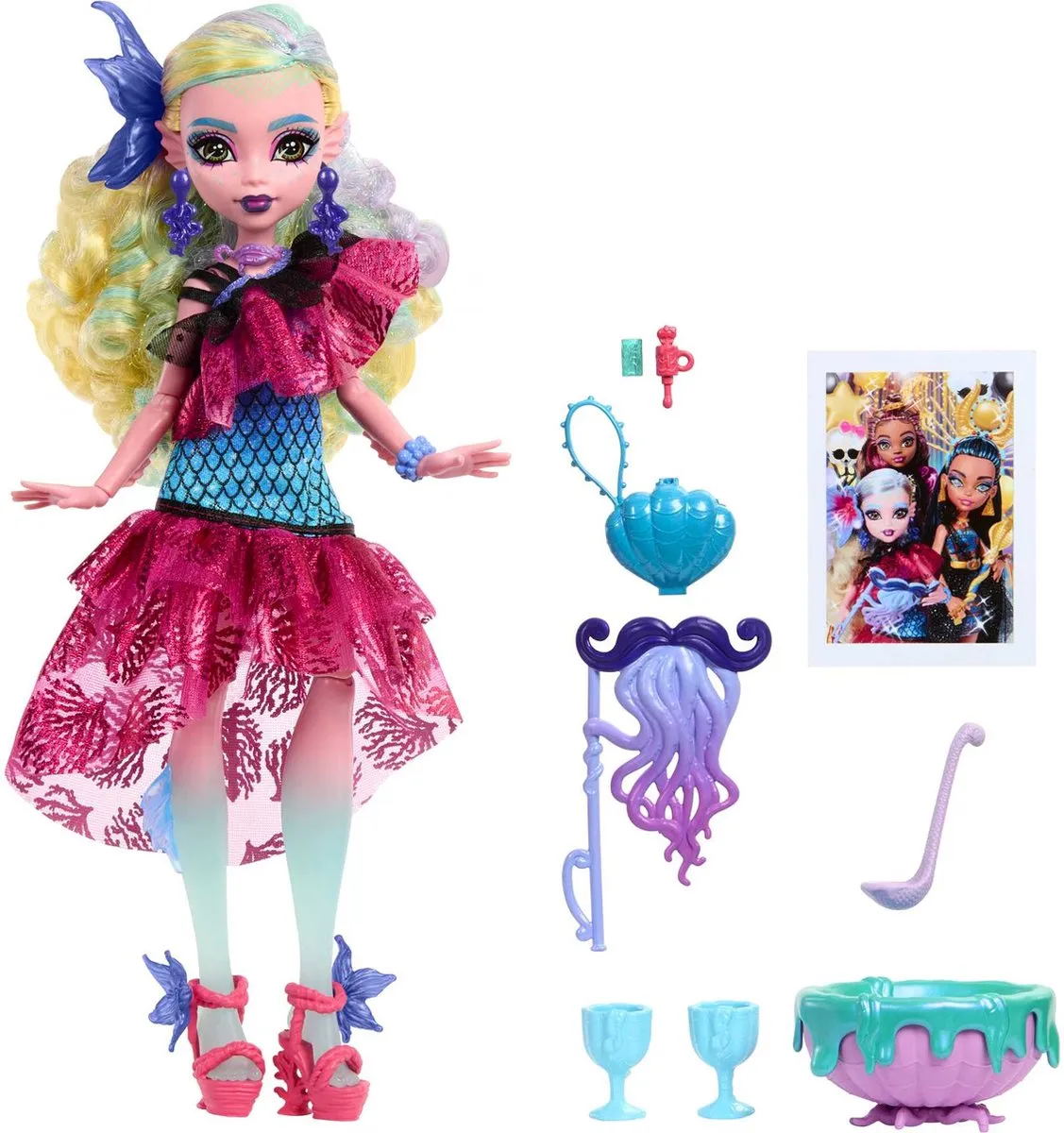 Mattel Monster High Lagoona Blue Feestjurk Pop