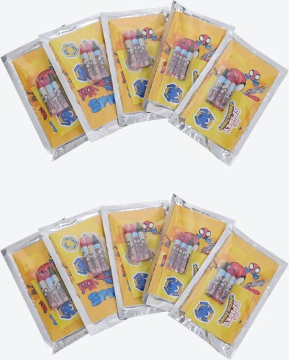 Disney Princess Spidey Kleur- en Stickerset - 10 Stuks