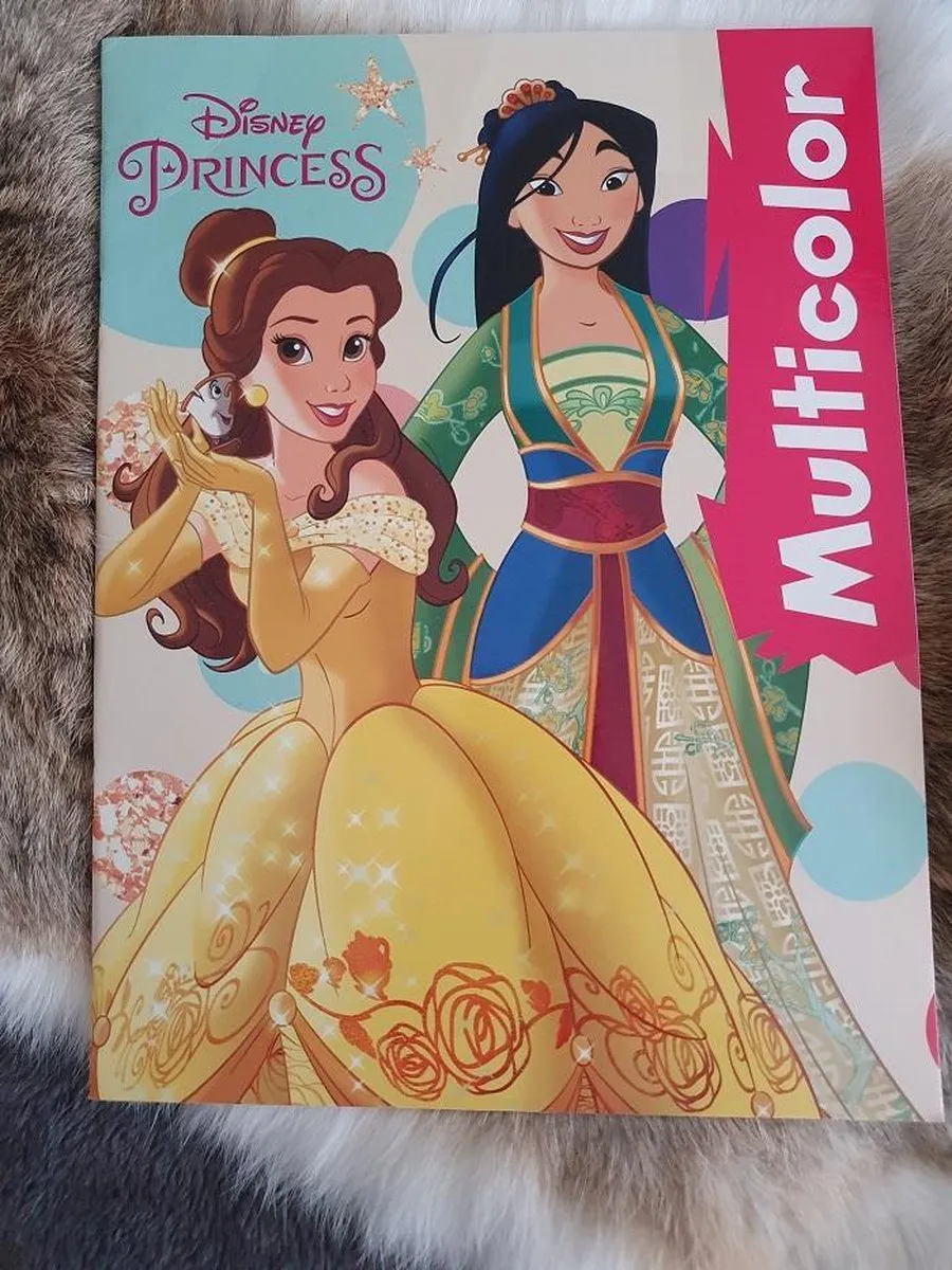 Disney Princess Mulan & Bella Kleurboek 32 Pagina's